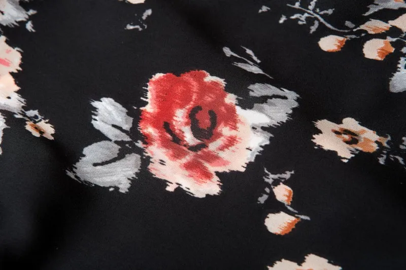 XL плюс размер свободное кимоно с принтом Летний стиль короткий рукав шифоновый