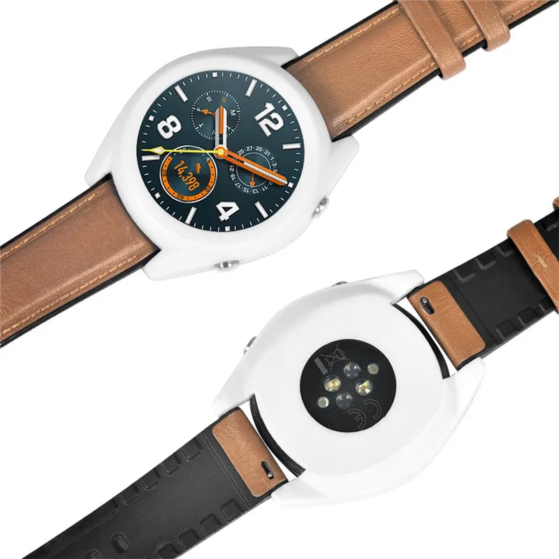 Чехол Силиконовый 3 в 1 для Huawei Watch GT 46 мм + 2 шт. Защитная пленка экрана 9H 2.5D