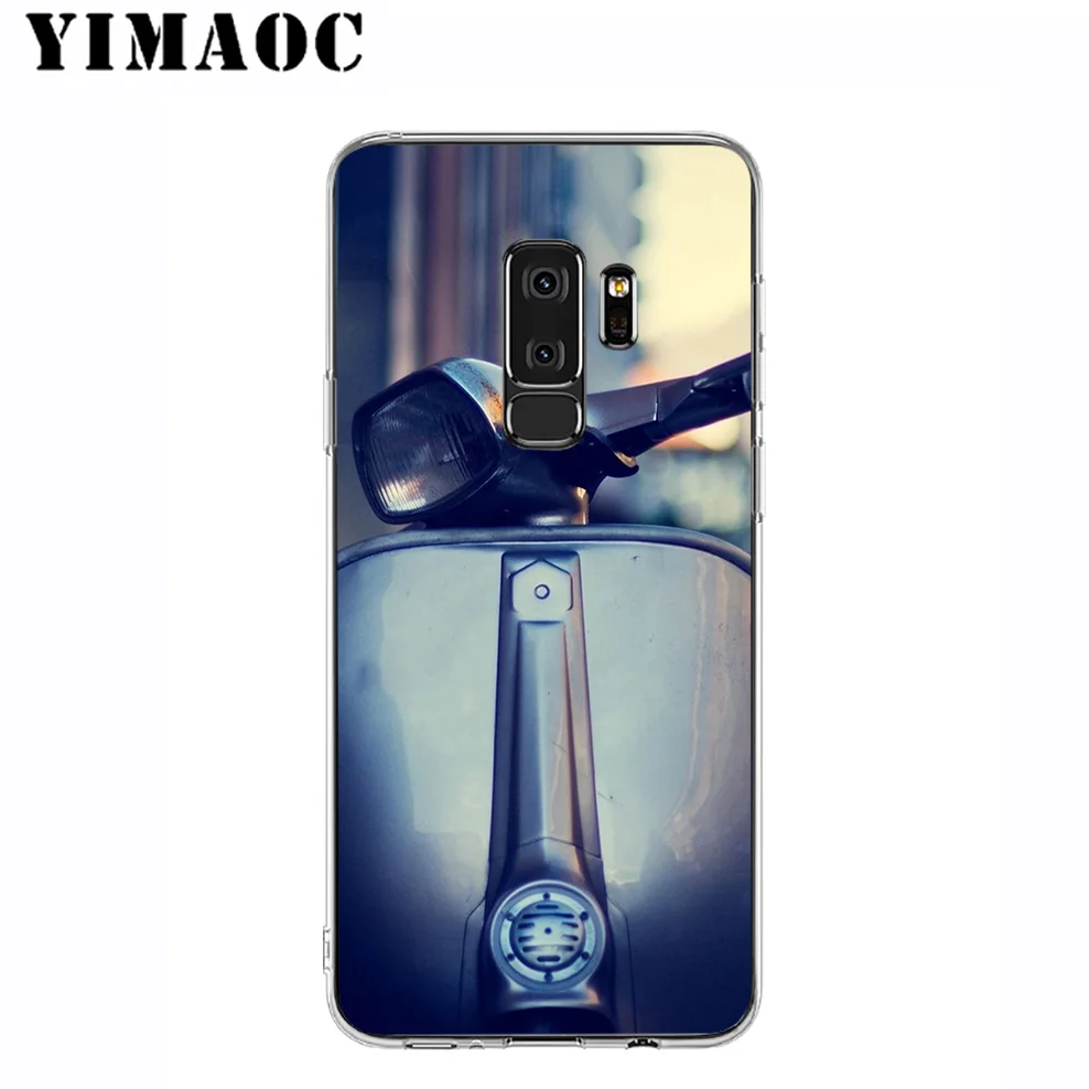 YIMAOC Vespa Scooter Cute Soft Silicone Case for Samsung Galaxy A5 A6 Plus A7 A8 A9 2018 J3 J5 J6 J7 2016 2017 EU Version |