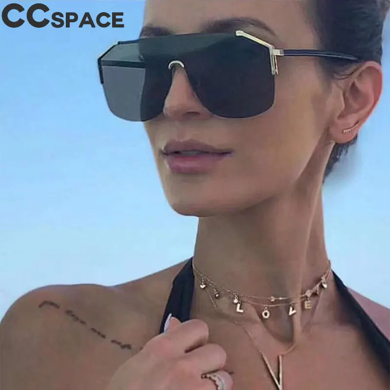 Goggle One Lens солнцезащитные очки для мужчин и женщин модные градиентные Оттенки UV400