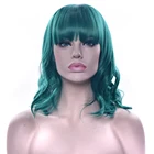 Soowee Короткие Зеленые Серые синтетические волосы, парики из высокотемпературного волокна, розовые, черные, коричневые вечерние женские парики для косплея