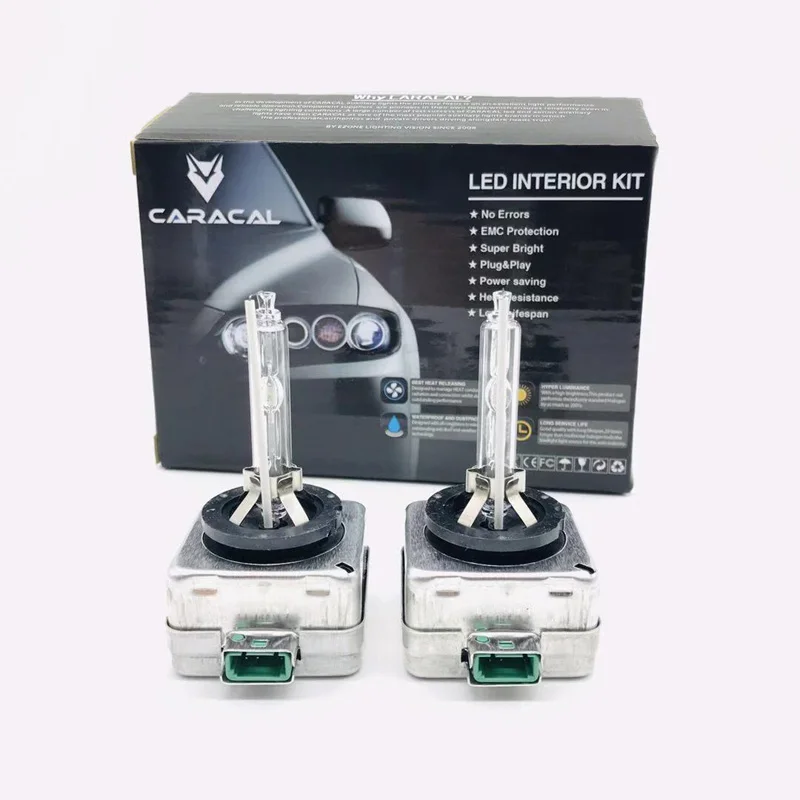 2 x D1S оригинальные CARACAL ксеноновые лампы Замена для PHILIPS GE 6000K совместим с 66043 66144 85410
