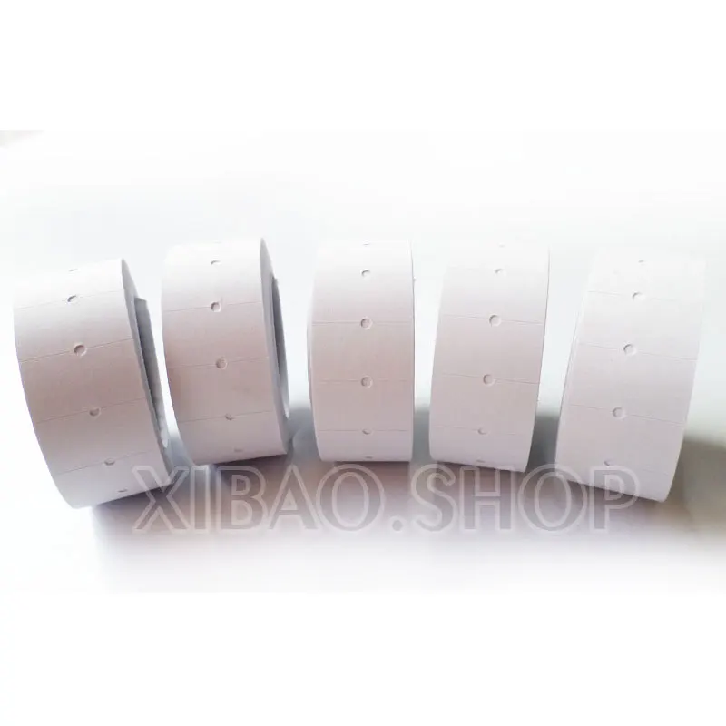 10 рулонов белого пистолета бумажная бирка отметка наклейка самоклеящиеся