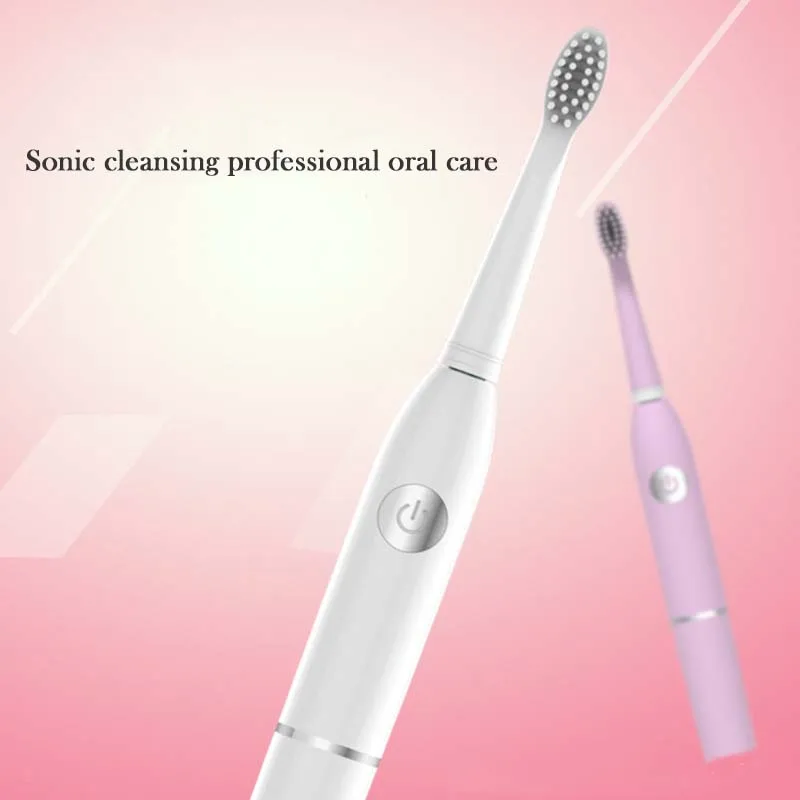 Мощная Электрическая зубная щетка для взрослых детей звуковая волна