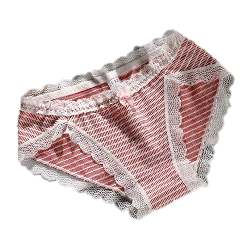 Сексуальные трусики 1 шт./лот женские кружевные бесшовные хлопок нижнее белье