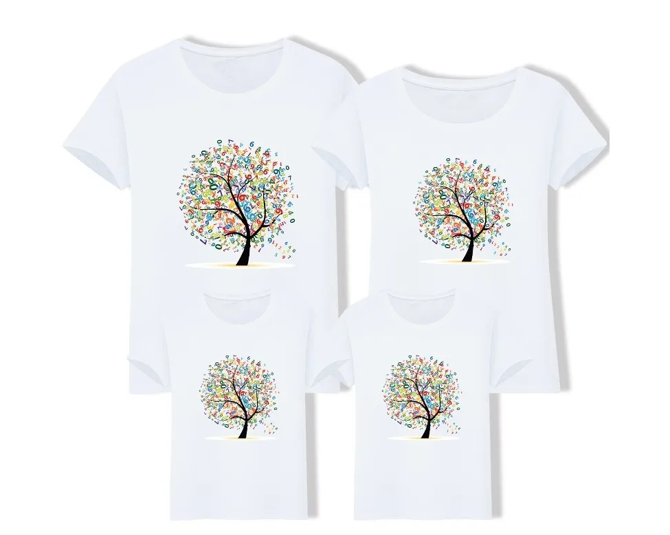 Семейный образ футболка семейная Одинаковая одежда хлопковая для отца сына