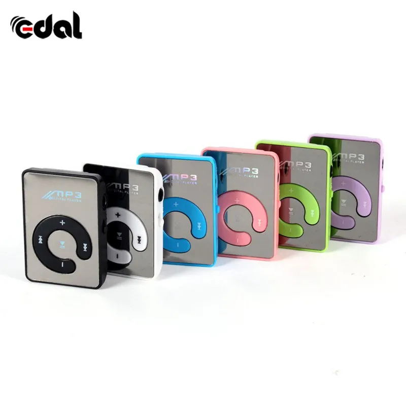 EDAL новейший мини зеркальный зажим USB цифровой Mp3 дешевый музыкальный плеер