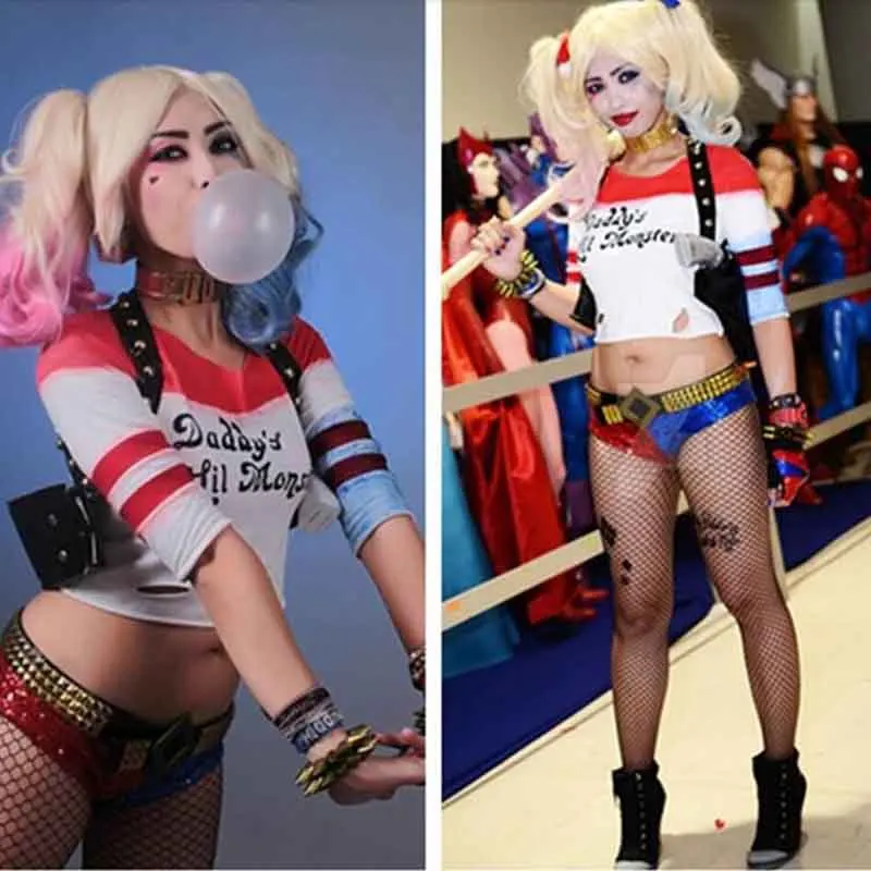 Отряд Самоубийц Харли Куинн Папа Lil монстр футболка для женщин женщина костюм