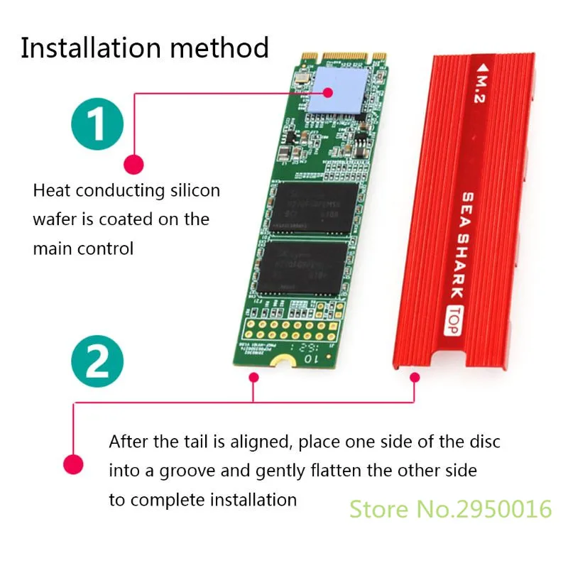 Алюминиевый радиатор NVME NGFF M.2 охлаждение U.2 теплоотвод теплопроводность силиконовый вафельный охладитель C26