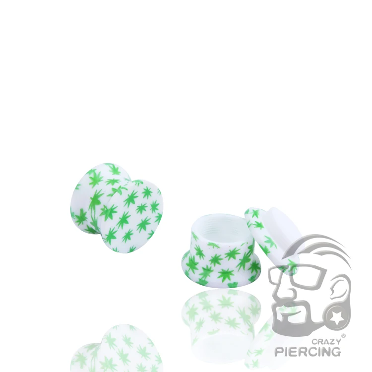 1 пара 6-12 мм Конопляный винт штепсельная вилка пирсинг расширитель уха акриловый