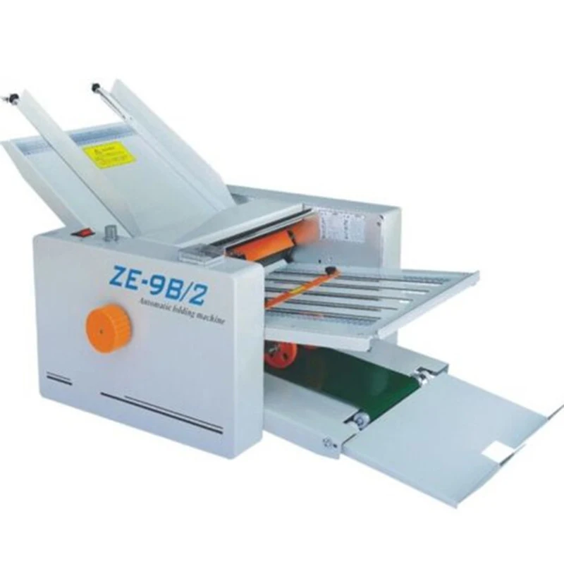 

Совершенно новая автоматическая бумажная Складная машина бумажная папка машина ZE-9B/2 2 складные пластины