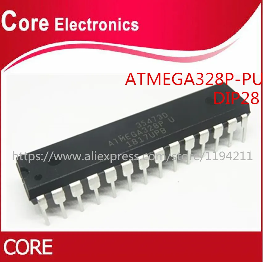 10 шт. ATMEGA328P PU DIP 28 новое качество|Интегральные схемы| |