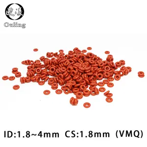 Силиконовые кольца 10 шт.лот, силиконовые кольца VMQ, толщина 22 мм, ID1.8242.52.83.153.553.. 754 мм, резиновое уплотнительное кольцо, уплотнительная прокладка