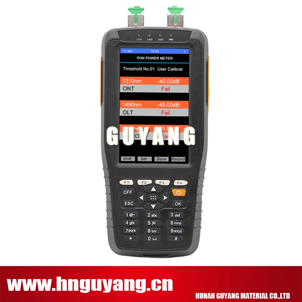 Сетевой инструмент для строительства и обслуживания оптических сетей GUYANG HN70B PON Power Meter (оптический мощностной метр + опциональный VFL).