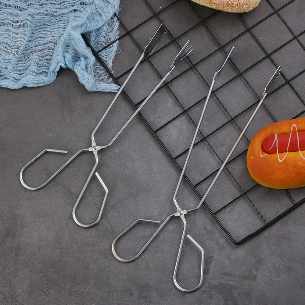 Новые удобные инструменты для барбекю ножницы из нержавеющей стали зажим еды на