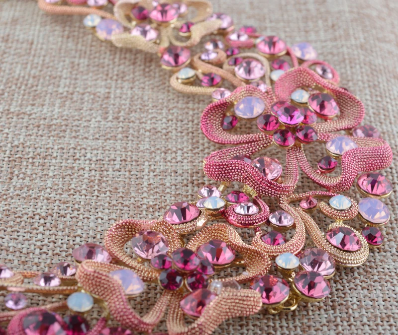 Свадебное ожерелье серьги набор горный хрусталь бабочка цвет краски Кристалл