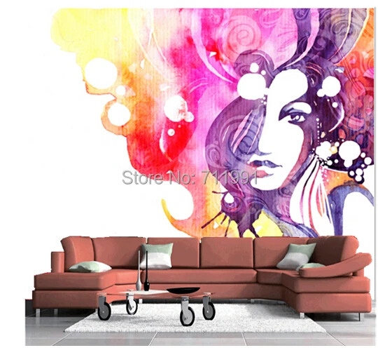 Бесплатная доставка 3D креативные женские модные иллюстрации на заказ