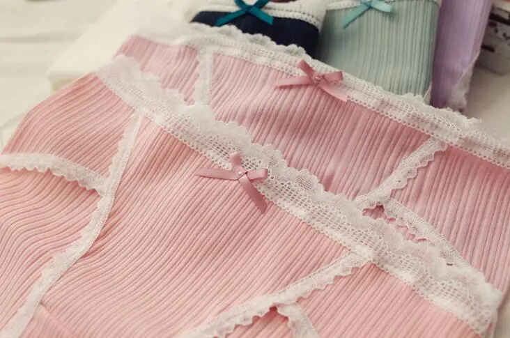 Реальные фотографии, Размеры M, L, XL, с высокой посадкой, эластичные однотонные хлопковые милые трусы, нижнее белье, стринги, WP370