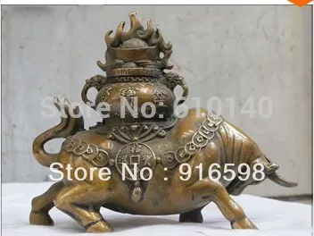 Полностью хороший Fengshui бронза принести множество денег и богатство honeypot деньги OX