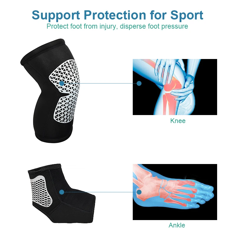 Эластичные Компрессионные носки Elino для поддержки голеностопа с рукавом до