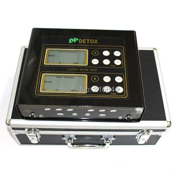 

2021 Foot detox machine dual ion cleanse foot detox spa device for dual person use ionic foot detox machine ion detox spa
