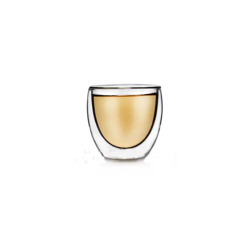 Heat Resistant Double Wall Tea Glass Cup Beer Coffee Cup Set Handmade Creative Healthy Beverage Glasses Transparent Drink