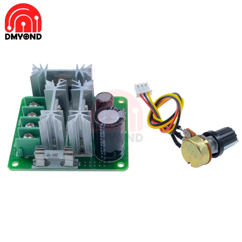 Контроллер частоты вращения двигателя 6-90 В 15 а с шириной импульса