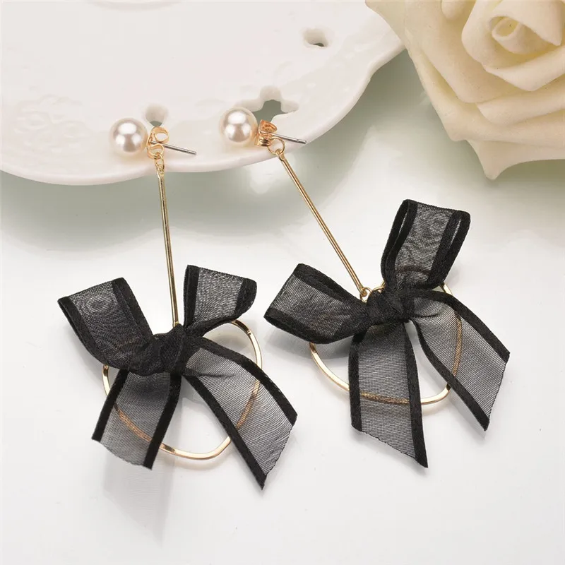 GEREIT новые ювелирные изделия галстук бабочка милые Висячие серьги для женщин