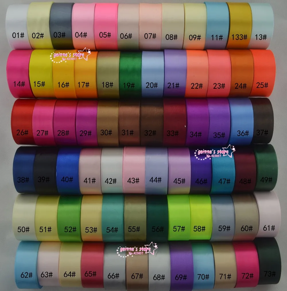 Новое поступление-1-1/2 ''(38 мм) одноцветная атласная лента 25 ярдов/рулон всего 20 рулонов, 500 ярдов/Лот смешанный 20 цветов. 120 цвет для варианта