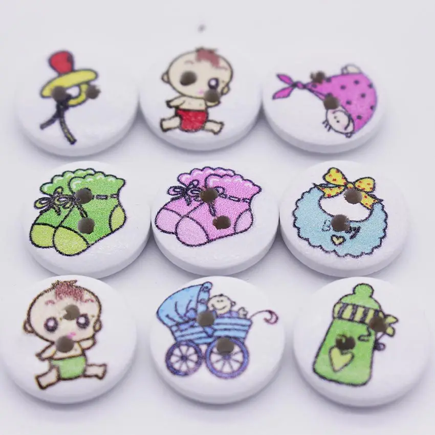 100 шт. круглые деревянные пуговицы с 2 отверстиями для детей 15 мм|painting with acrylics on