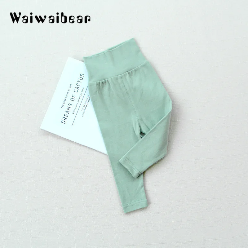 Waiwaibear/Новые осенне-зимние штаны для малышей плотные новорожденных мальчиков и