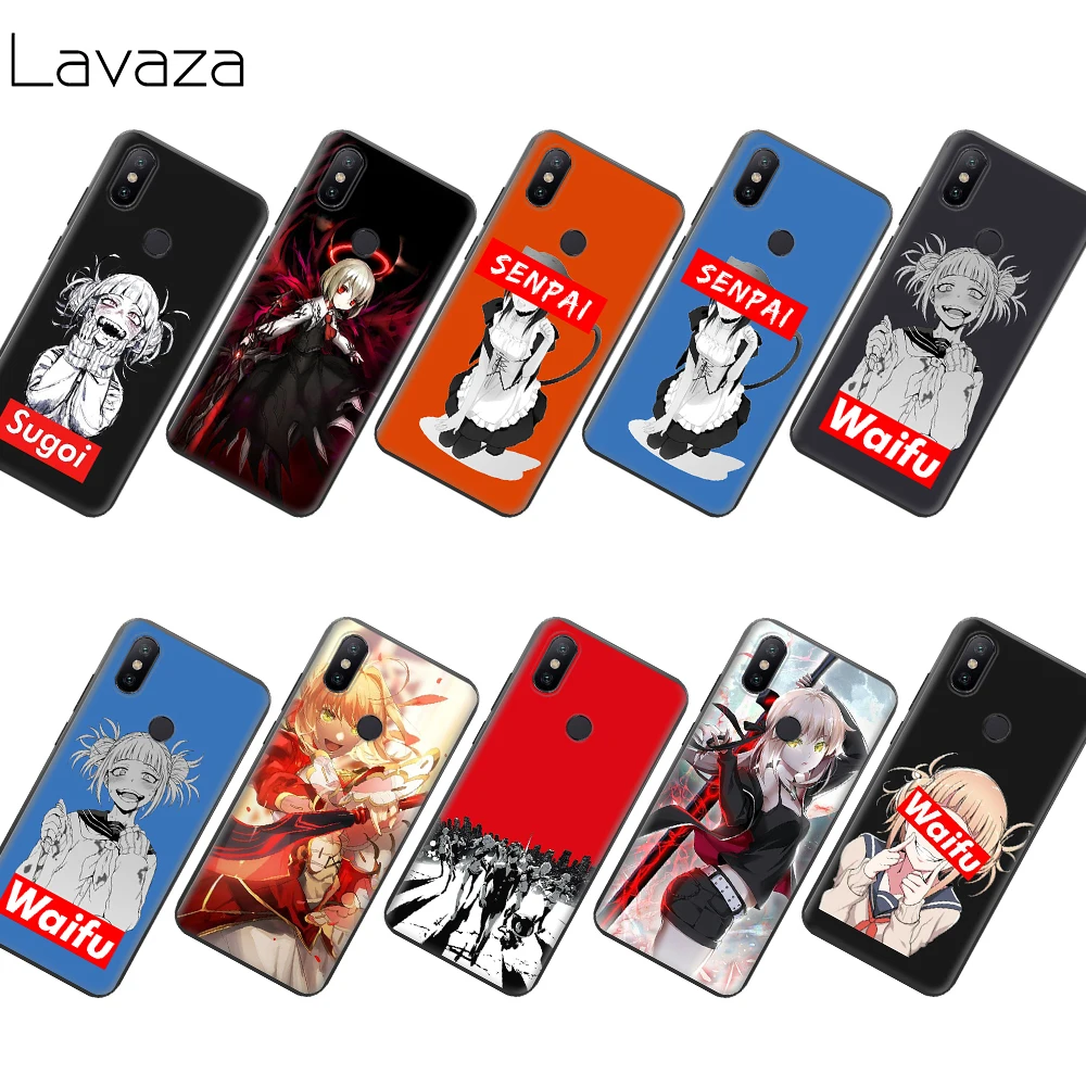 Чехол Lavaza Sugoi Senpai аниме waifu из ТПУ для Xiaomi MI Redmi Poco X2 K30 Note 8T 10 6 8 9 9se A1 A2 A3 MAX 3 Lite Pro Plus f1 |
