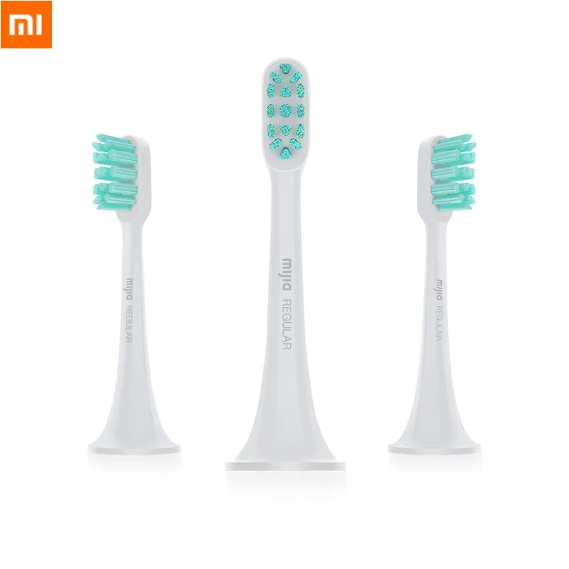 Normal Heads x 3pcs Xiao mi sonic mi электрическая зубная щетка перезаряжаемая Водонепроницаемая ультра звуковая умная зубная щетка мощная очистка mi jia управление приложением - Цвет: Normal Heads x 3pcs