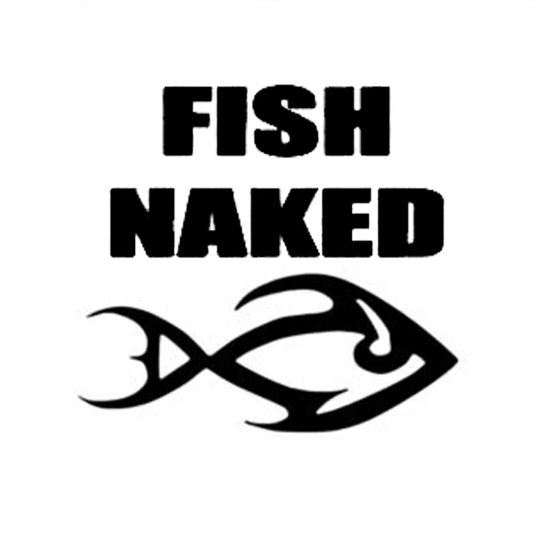 

35cm Fish Naked Animal Decor Car-Styling Stickers Vinyl Decals