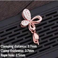 Rose Gold S925 Стерлинговое серебро подвеска с пустым основанием Будда Пряжка Дыня Пряжка Омаров ювелирные изделия изготовление аксессуаров торговля - Цвет: Rose Gold