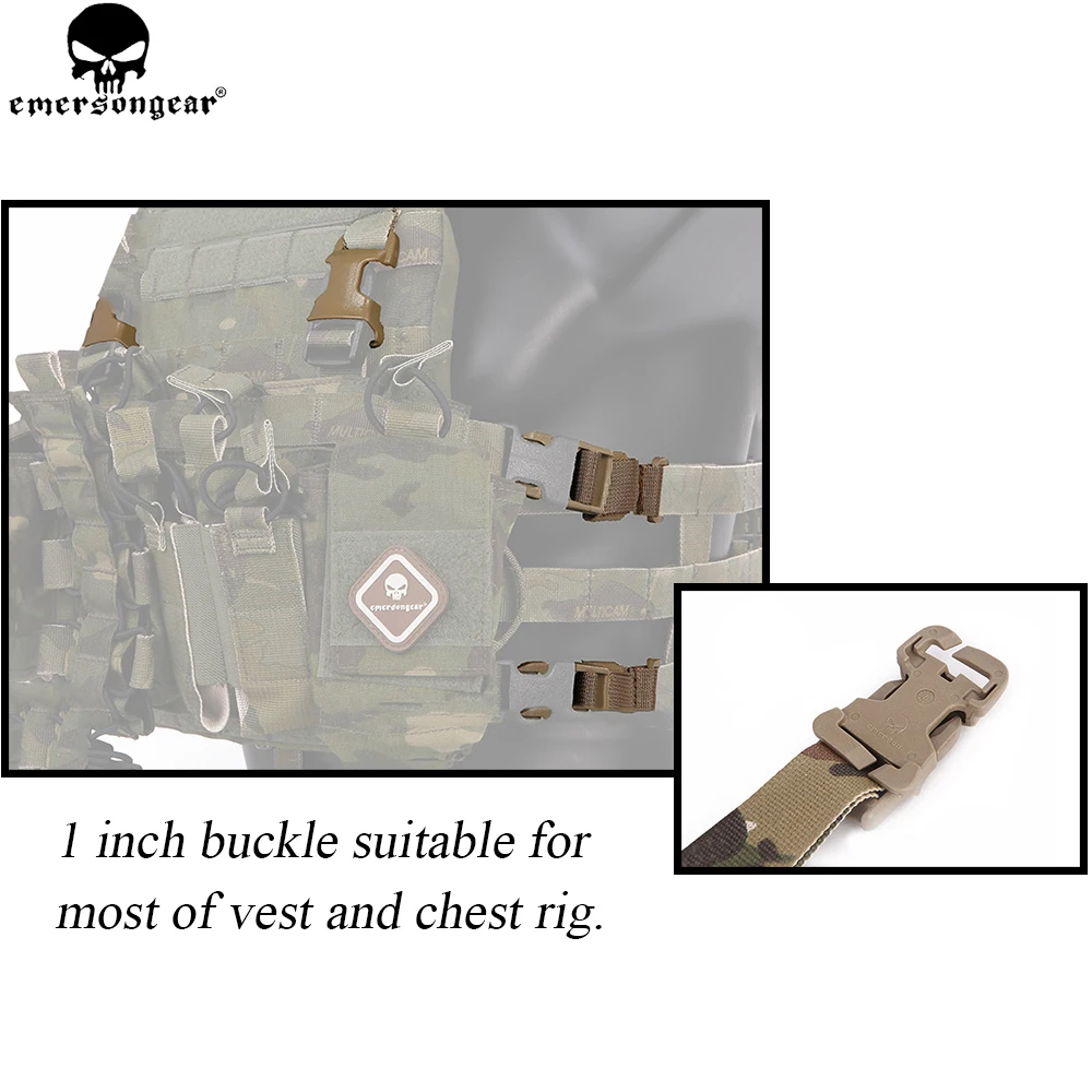 Комплект адаптеров для жилета EMERSON нагрудный адаптер Molle Мультикам emersongear