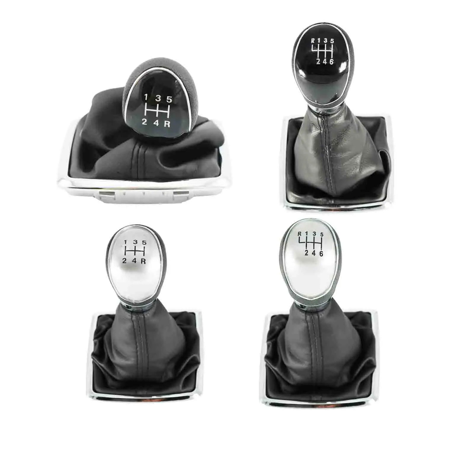 Серебристая черная ручка переключения передач 5 скоростей 6 ручная для Ford Focus 2 MK2 FL