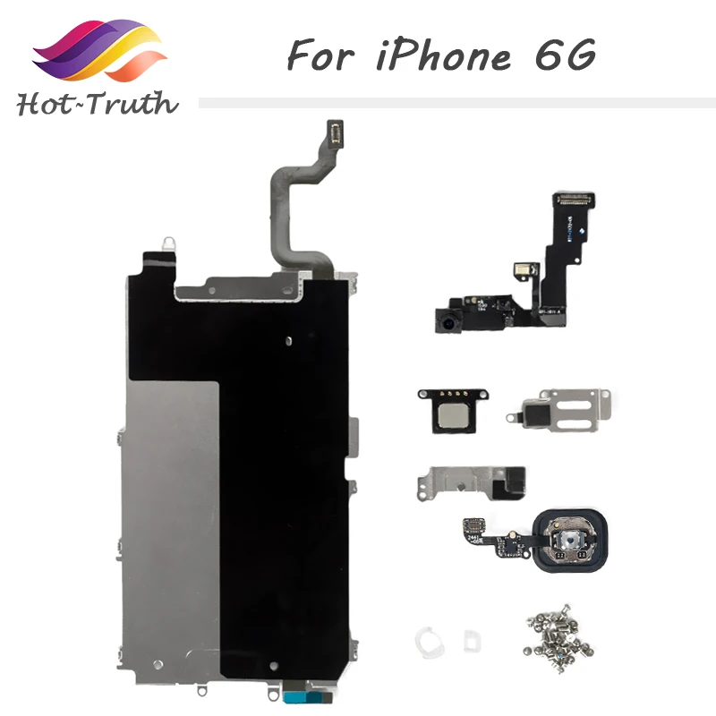 1 комплект одежды 8 шт. полный запасных частей для Apple iPhone 6 Главная Кнопка + динамик