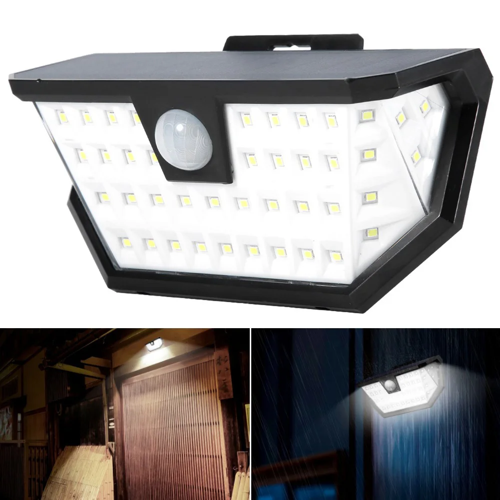 48LED Солнечный энергосберегающий датчик движения безопасности Открытый Путь Сад