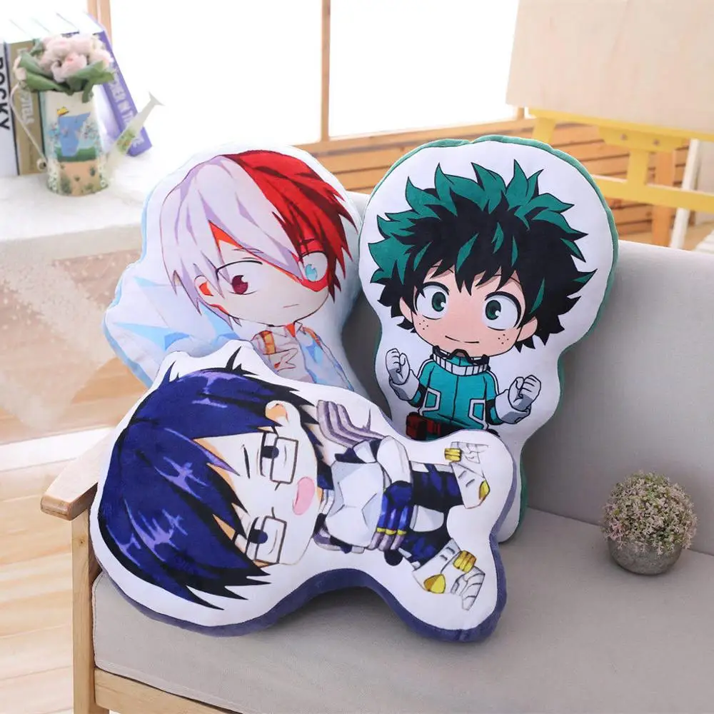 Аниме My Hero Academy Boku No izku Katsuki Todoroki мягкая плюшевая игрушка кукла мягкая подушка Милая