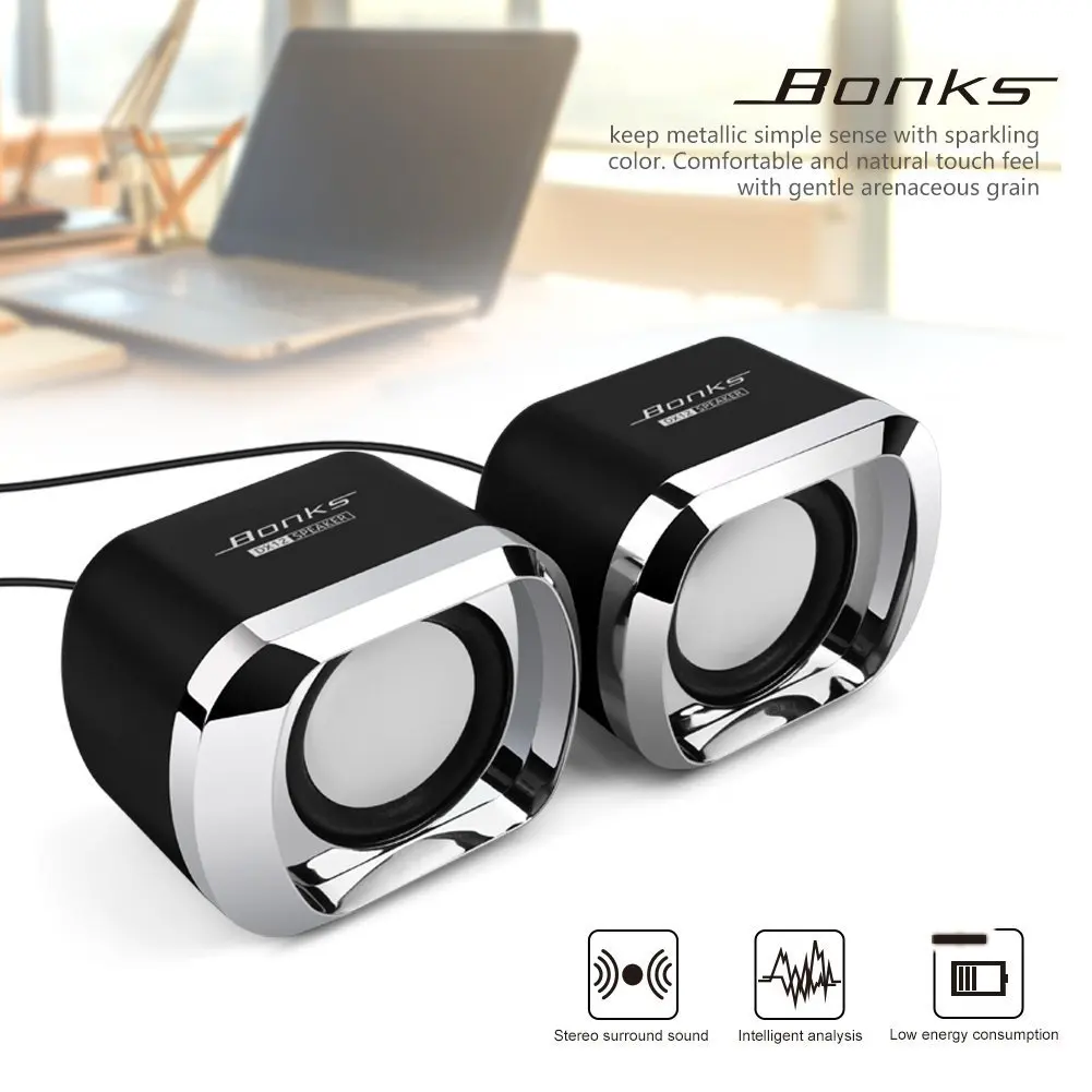 Топ USB 2 0 записная книжка Проводная стерео мини компьютерная Колонка для DeskLapNotebook