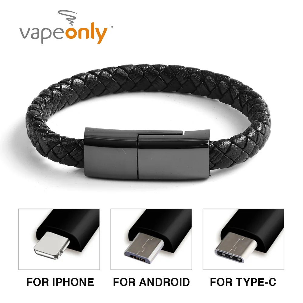 Vapeonly вязаный зарядный кабель для телефона браслет iPhone X 7 8 Samsung S8 спортивные usb