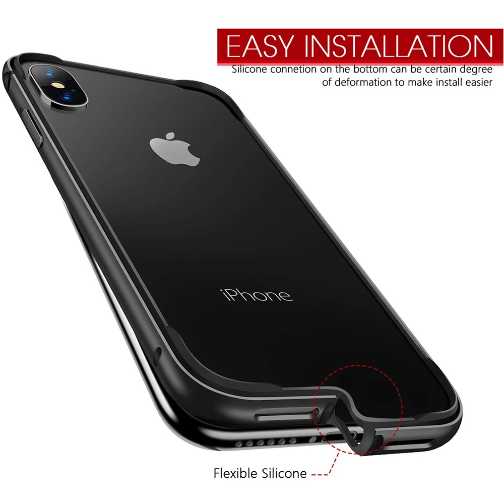 Чехол Ascromy для Iphone 8, 7, 6, 6s Plus, X, алюминиевый, ТПУ, гибридный, противоударный, бампер, чехол для Iphone 11 Pro, Max, XS, MAX, XR, 11pro