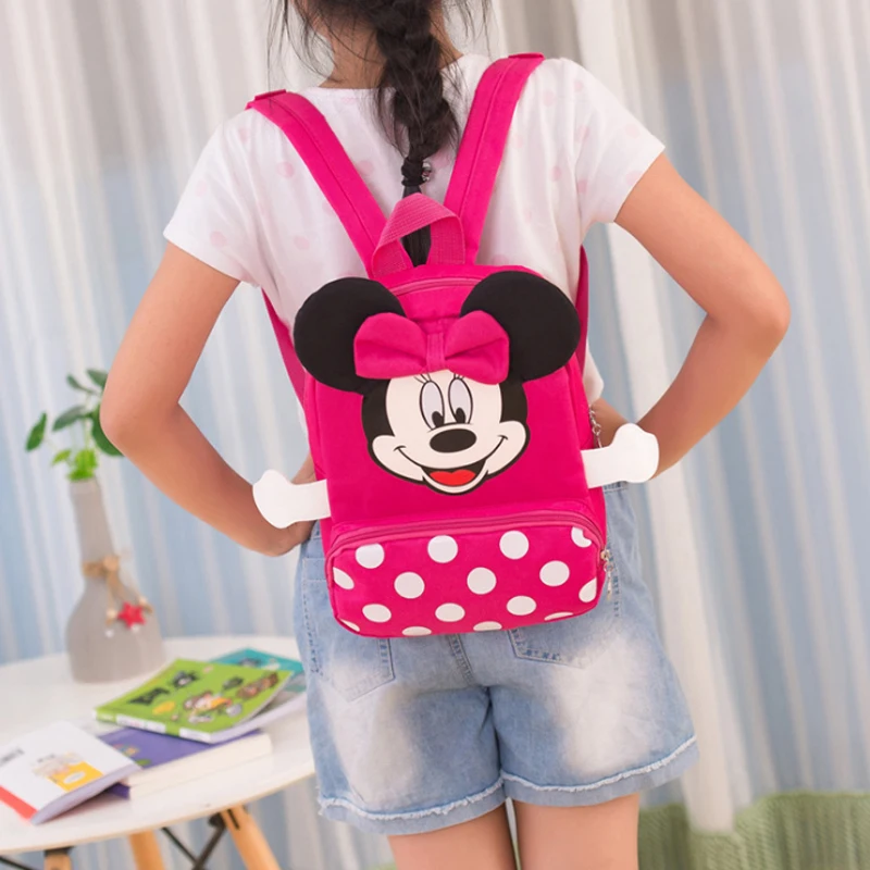 Новинка рюкзаки для мальчиков и девочек с Микки Маусом Минни детские школьные