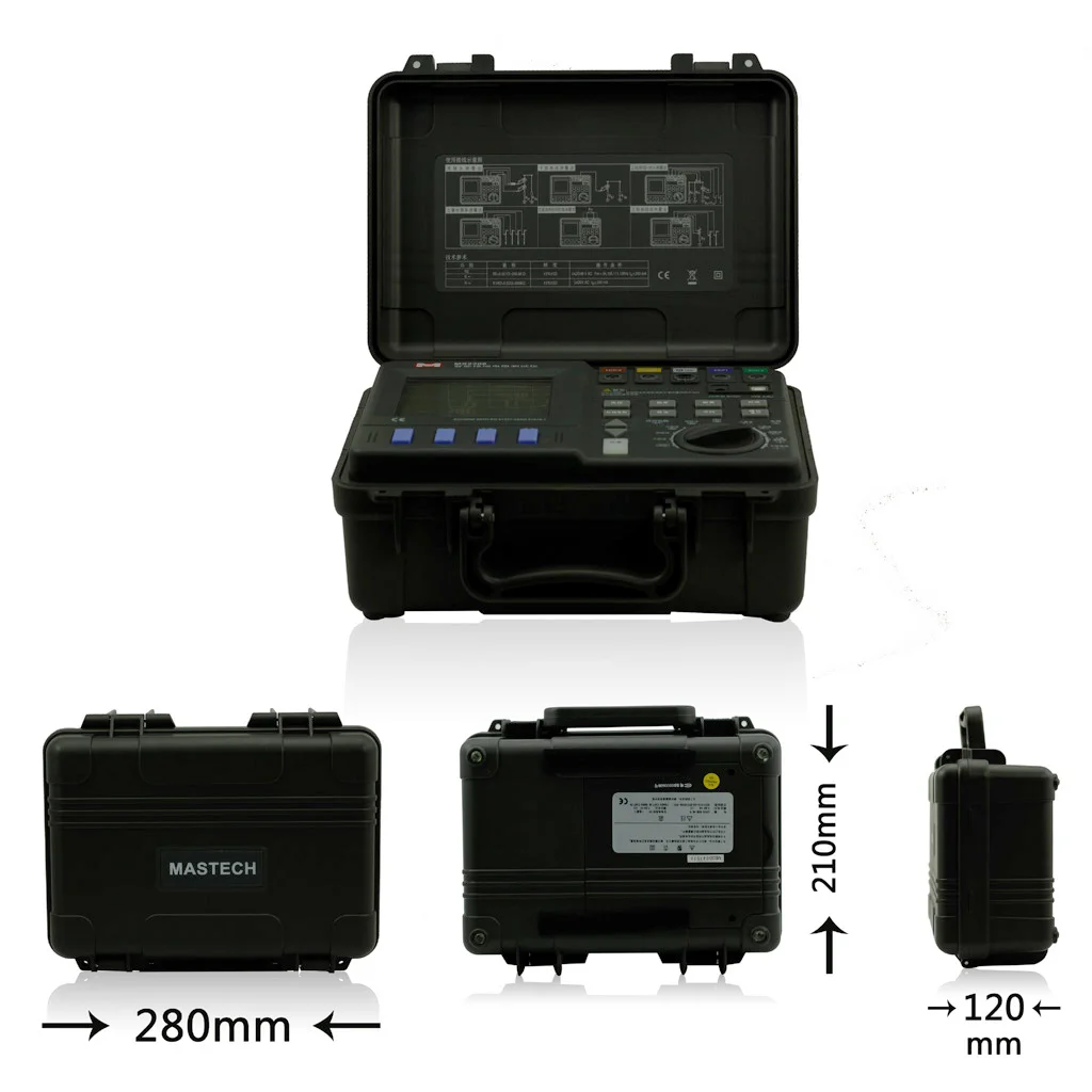 MasTech MS2308 2/3/4 полюсные двойные зажимы Измеритель сопротивления заземления почвы RK