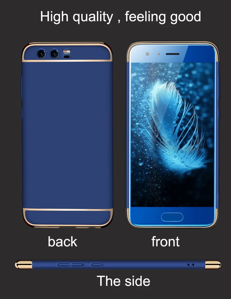 Чехол для Huawei Honor 9, роскошный защитный чехол для Honor 9, матовый чехол, 3 в 1, Жесткий Чехол для Honor 9, чехол 5,15 '', Coque Fundas, чехол