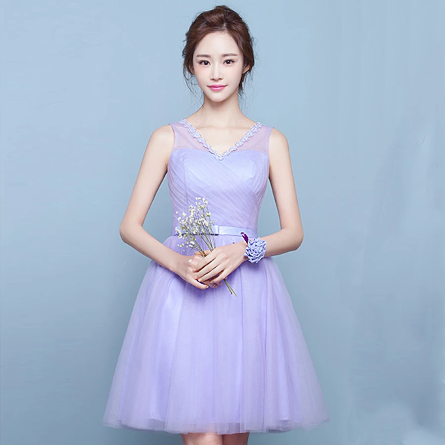 Элегантный Различные Стили Платье Невесты V-образным Вырезом Над Коленом Pleat