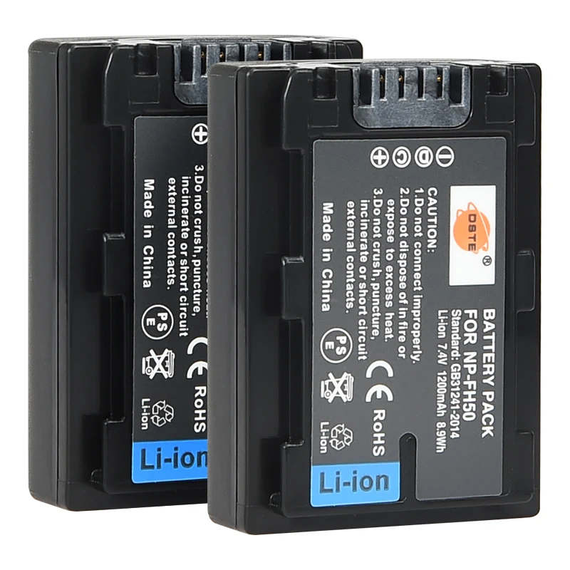 Зарядное устройство для Sony A230 A290 A390 HX100 HX200 TG3 TG5 TG7 2 шт. аккумулятор 1200 мАч ЖК-экран 1