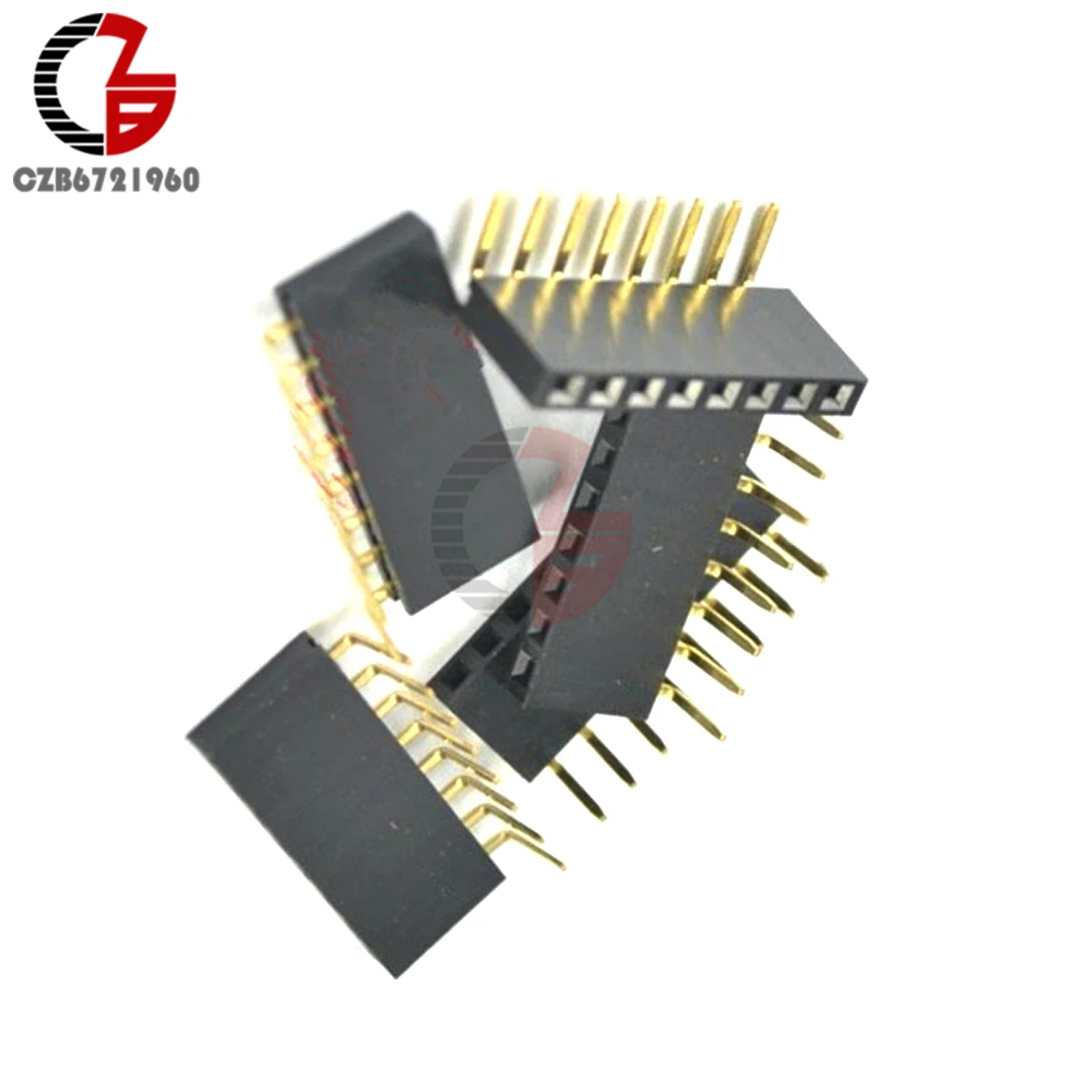 20 шт. Однорядный гнездовой разъем 1x8Pin 2 54 мм|pitch connector|l connector |