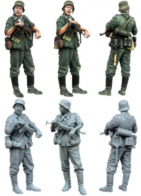 1/35 смоляная фигура Второй мировой войны немецкий Infantryman 1 шт. модельные наборы